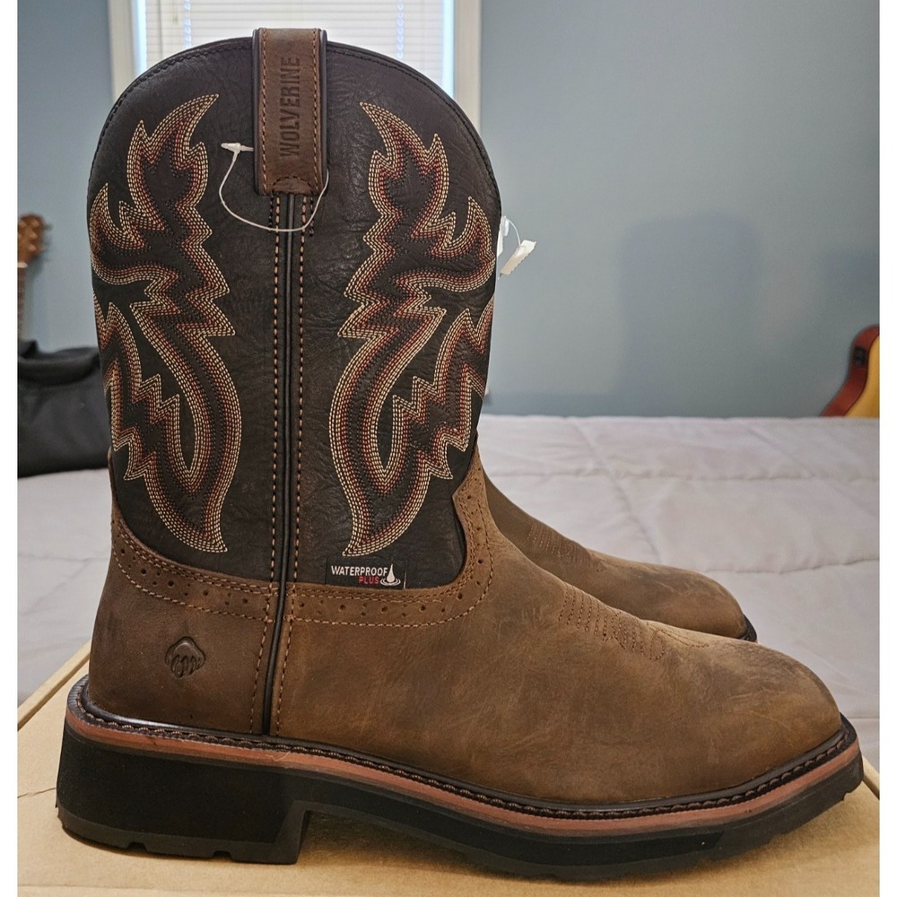 Wolverine® (Men's 10.5‎ M) Rancher™ Waterproof Wellington Steel-Toe Work Boots View 2
